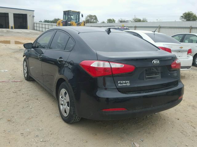 KNAFK4A65F5428993 - 2015 KIA FORTE LX BLACK photo 3