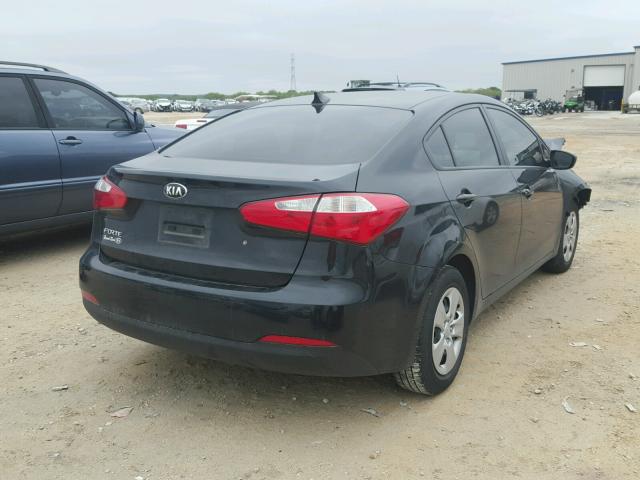 KNAFK4A65F5428993 - 2015 KIA FORTE LX BLACK photo 4