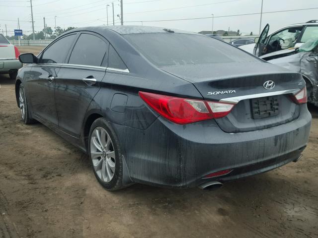 5NPEC4AB7CH434041 - 2012 HYUNDAI SONATA SE BLACK photo 3