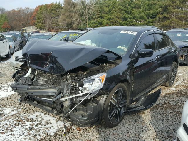 1HGCR2F6XGA156935 - 2016 HONDA ACCORD SPO BLACK photo 2