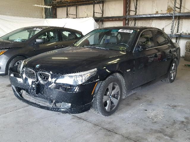 WBANV135X8CZ56758 - 2008 BMW 528 XI BLACK photo 2