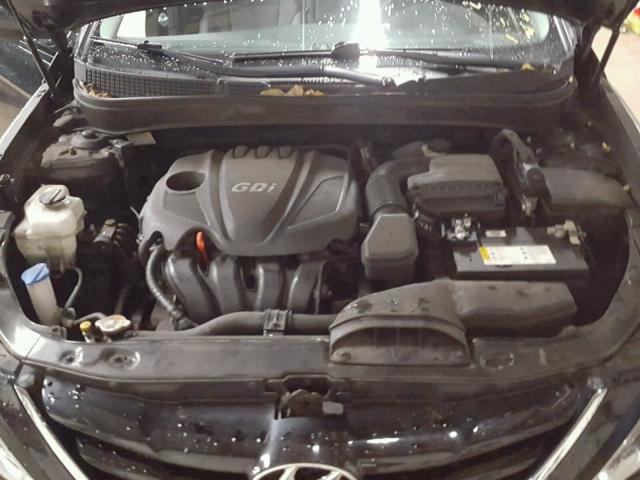 5NPEB4AC0DH798668 - 2013 HYUNDAI SONATA GLS BLACK photo 7