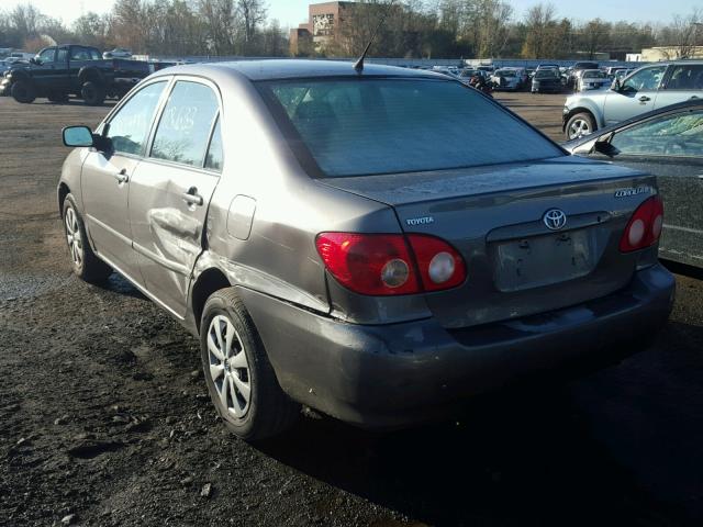 2T1BR32E85C557910 - 2005 TOYOTA COROLLA CE GRAY photo 3