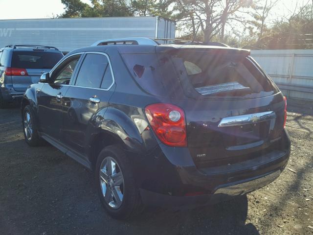 2GNFLHEK9E6211083 - 2014 CHEVROLET EQUINOX LT BLACK photo 3