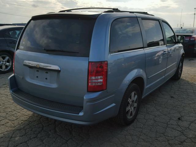 2A8HR54P28R701985 - 2008 CHRYSLER TOWN & COU BLUE photo 4