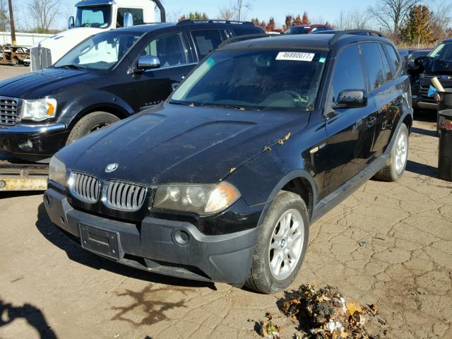 WBXPA73455WC49861 - 2005 BMW X3 BLACK photo 2