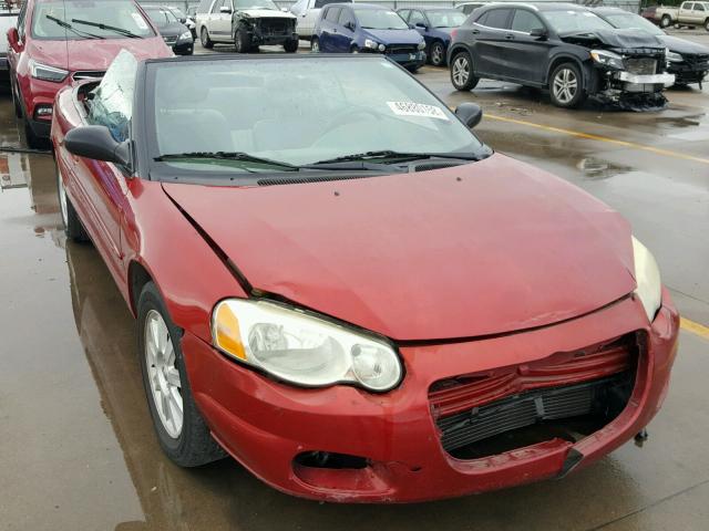 1C3EL75R64N182183 - 2004 CHRYSLER SEBRING GT RED photo 1