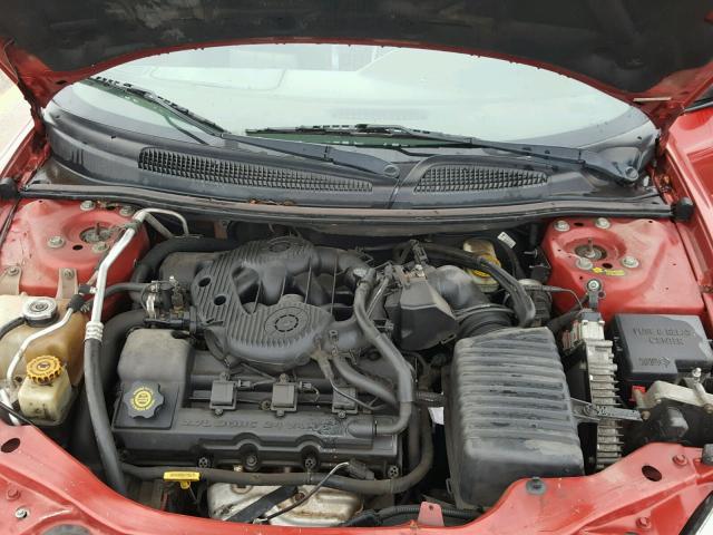 1C3EL75R64N182183 - 2004 CHRYSLER SEBRING GT RED photo 7