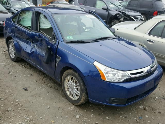 1FAHP35N78W286416 - 2008 FORD FOCUS SE BLUE photo 1