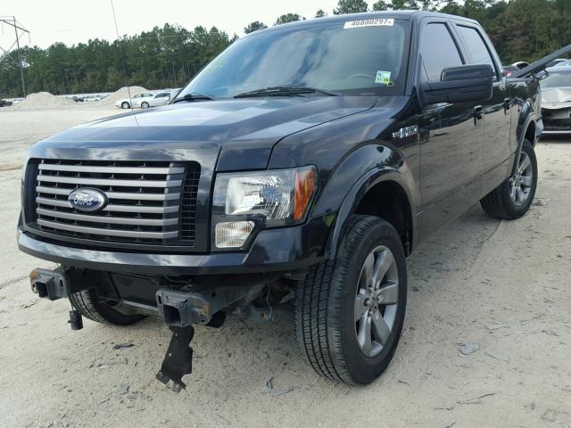 1FTFW1CT2CKD92377 - 2012 FORD F150 SUPER BLACK photo 2