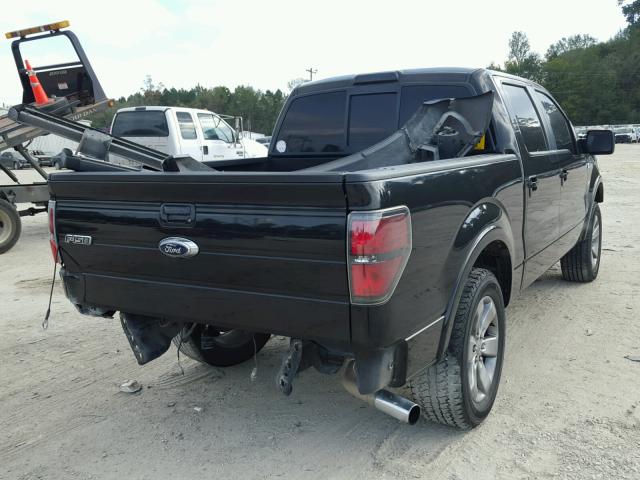 1FTFW1CT2CKD92377 - 2012 FORD F150 SUPER BLACK photo 4