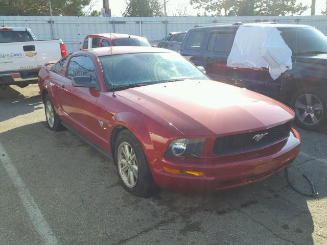 1ZVHT80N795104146 - 2009 FORD MUSTANG RED photo 1