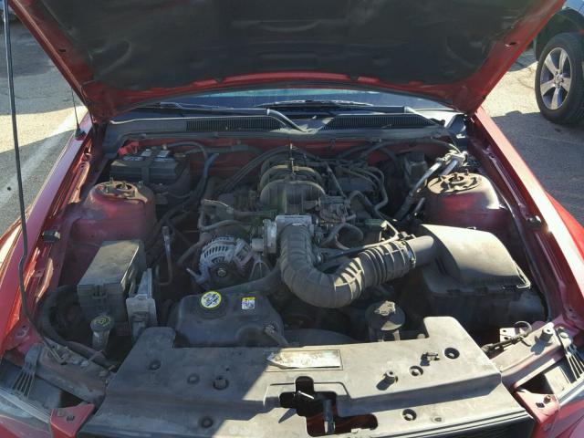 1ZVHT80N795104146 - 2009 FORD MUSTANG RED photo 7