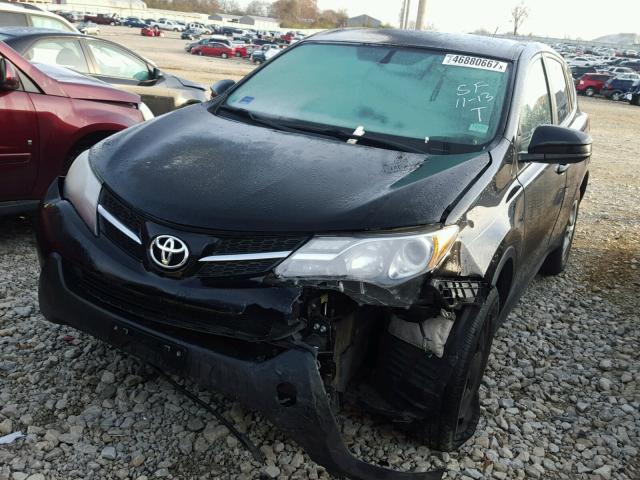 2T3BFREV5EW136594 - 2014 TOYOTA RAV4 LE BLACK photo 2