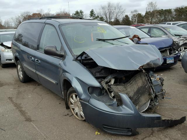 2A4GP54L86R812361 - 2006 CHRYSLER TOWN & COU TEAL photo 1