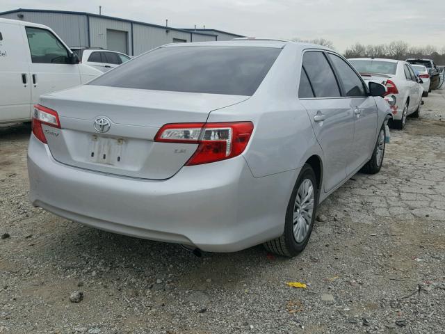 4T1BF1FK8CU021029 - 2012 TOYOTA CAMRY BASE SILVER photo 4