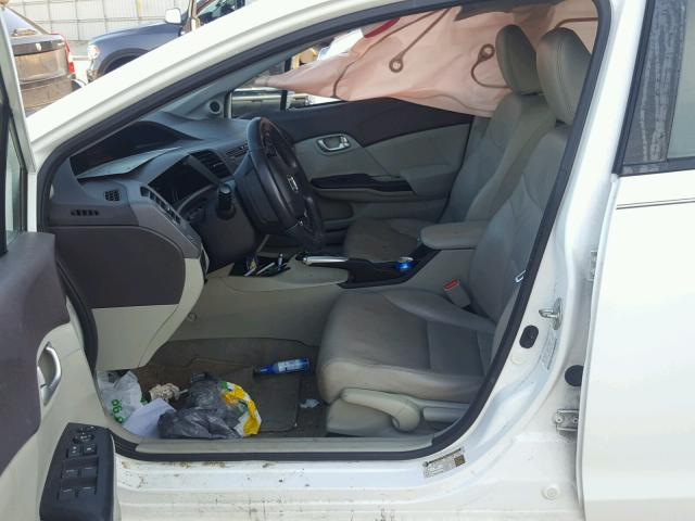 2HGFB2F94CH322745 - 2012 HONDA CIVIC EXL 白色 照片 5