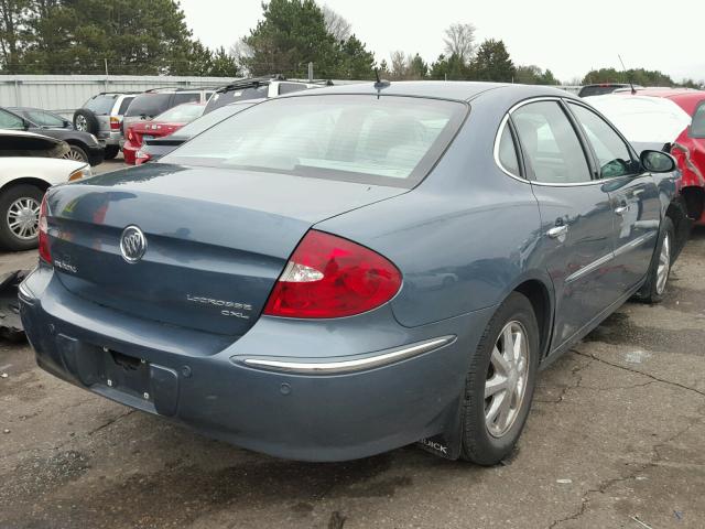 2G4WD582561216226 - 2006 BUICK LACROSSE C BLUE photo 4