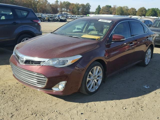 4T1BK1EB1DU036678 - 2013 TOYOTA AVALON BAS MAROON photo 2