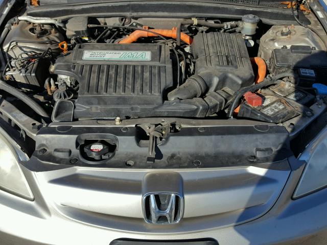 JHMES96655S009075 - 2005 HONDA CIVIC HYBR GRAY photo 7