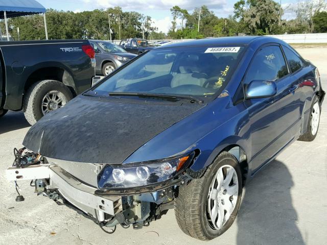 2HGFG1B67BH509810 - 2011 HONDA CIVIC LX Azul foto 2