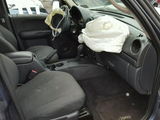 1J4GL48K62W357776 - 2002 JEEP LIBERTY SP BLUE photo 5