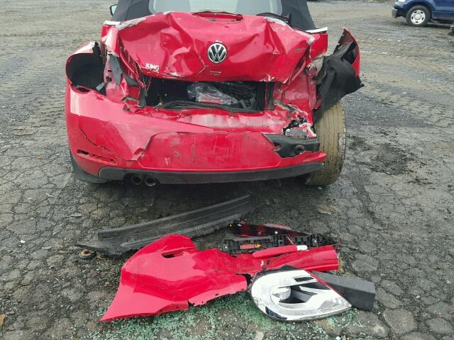 3VW5L7ATXEM822482 - 2014 VOLKSWAGEN BEETLE RED photo 9