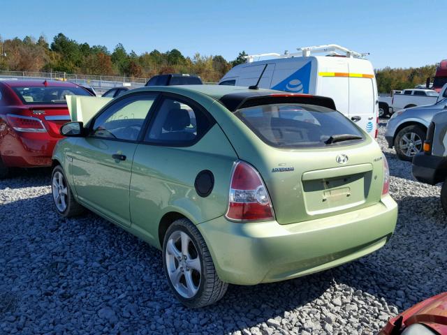 KMHCN36CX8U083955 - 2008 HYUNDAI ACCENT SE GREEN photo 3