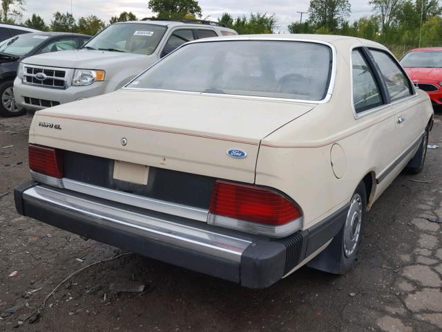 2FABP19X3FB212611 - 1985 FORD TEMPO GL BEIGE photo 4