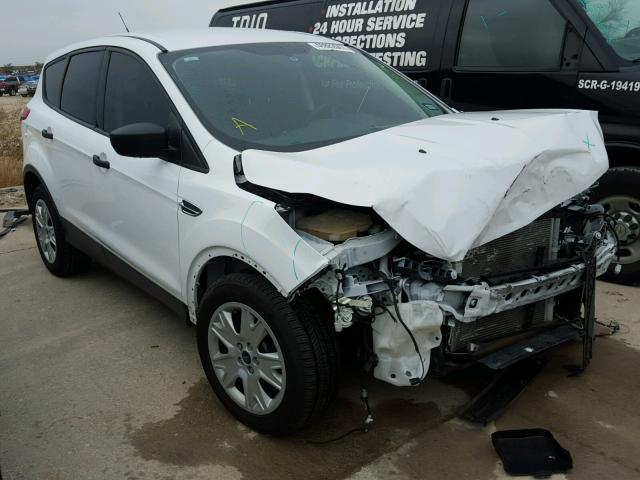 1FMCU0F78FUA77525 - 2015 FORD ESCAPE S WHITE photo 1