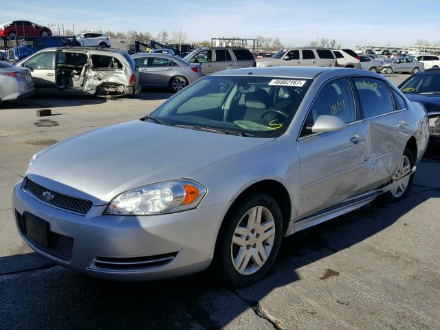 2G1WG5E32D1156159 - 2013 CHEVROLET IMPALA LT SILVER photo 2