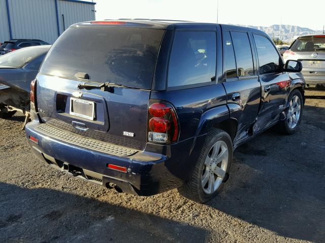 1GNES13H772246766 - 2007 CHEVROLET TRAILBLAZE BLUE photo 4