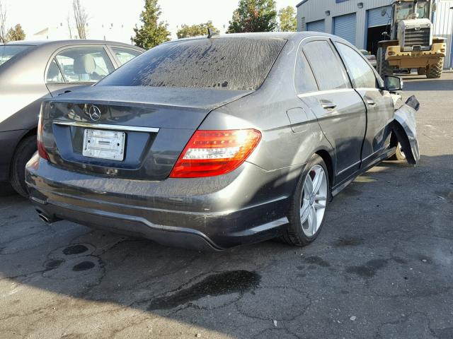 WDDGF4HB2DR295507 - 2013 MERCEDES-BENZ C 250 GRAY photo 4