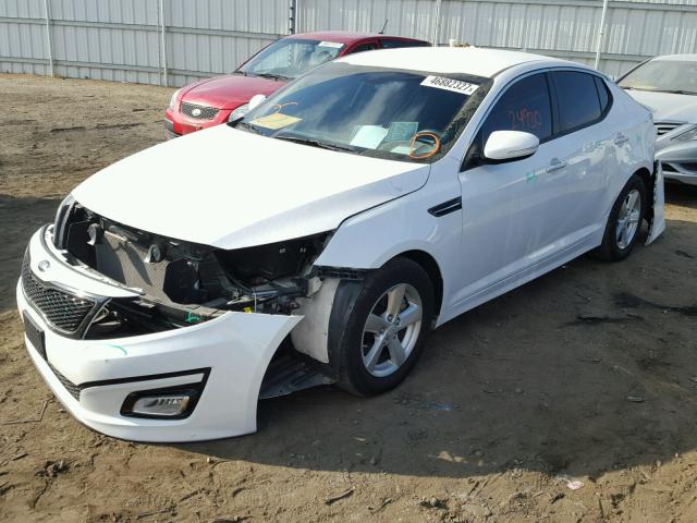 KNAGM4A7XF5560428 - 2015 KIA OPTIMA LX WHITE photo 2