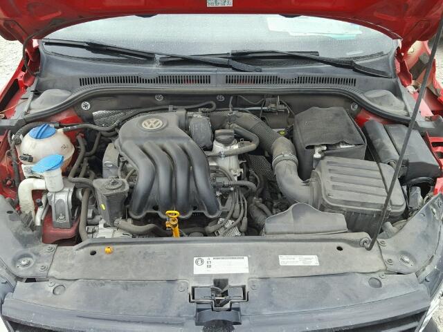 3VW2K7AJ7DM253030 - 2013 VOLKSWAGEN JETTA BASE წითელი ფოტო 7