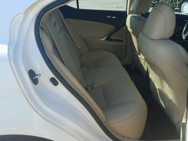 JTHBK262085084941 - 2008 LEXUS IS 250 WHITE photo 6