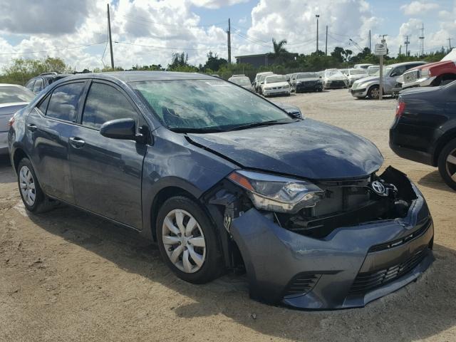 5YFBURHE5GP379935 - 2016 TOYOTA COROLLA L GRAY photo 1