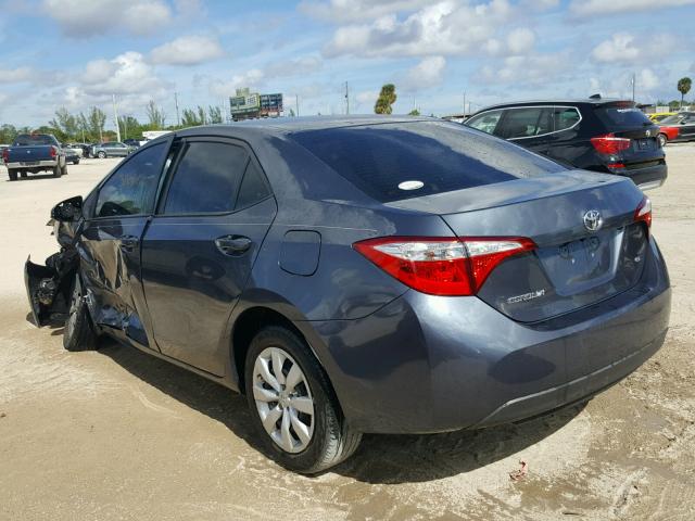 5YFBURHE5GP379935 - 2016 TOYOTA COROLLA L GRAY photo 3