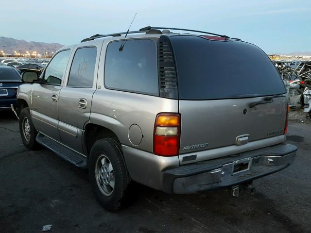 1GNEK13T01R156961 - 2001 CHEVROLET TAHOE K150 BROWN photo 3