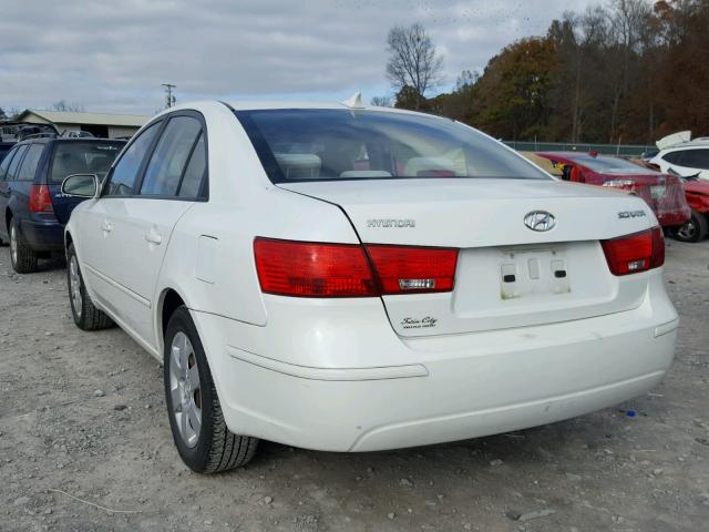 5NPET4AC1AH605064 - 2010 HYUNDAI SONATA GLS WHITE photo 3