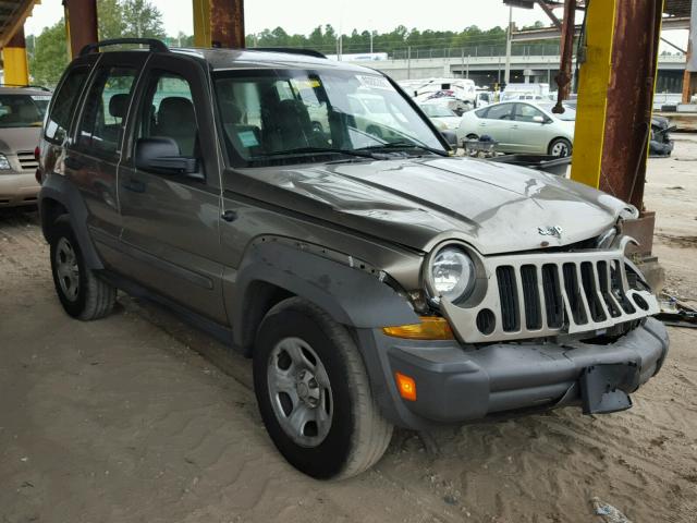 1J4GK48K36W282768 - 2006 JEEP LIBERTY SP TAN photo 1