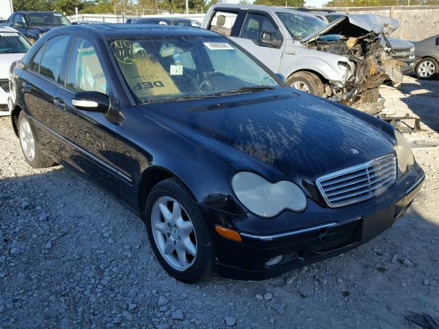 WDBRF64J84F487302 - 2004 MERCEDES-BENZ C 320 BLACK photo 1