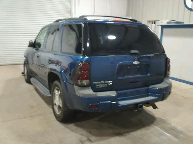 1GNDT13S062325926 - 2006 CHEVROLET TRAILBLAZE BLUE photo 3