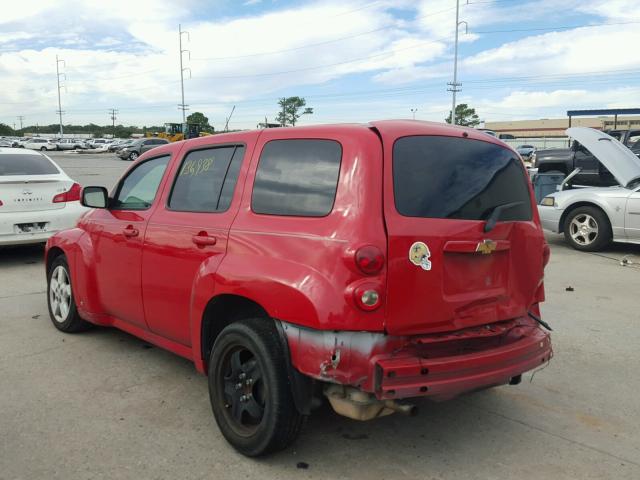 3GNCA23B69S538380 - 2009 CHEVROLET HHR LT RED photo 3