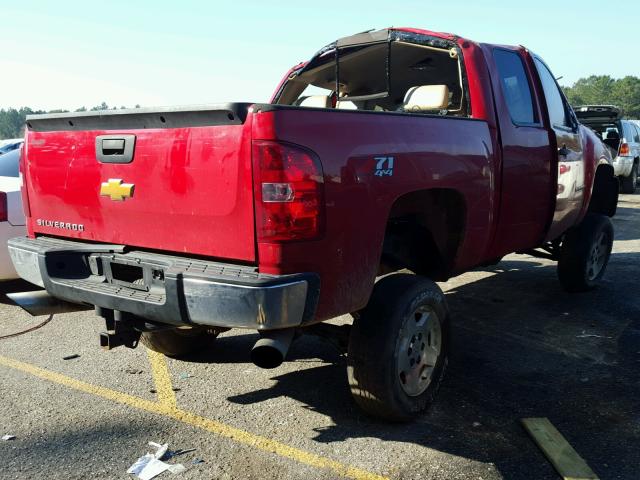 1GCEK19097Z577916 - 2007 CHEVROLET SILVERADO RED photo 4