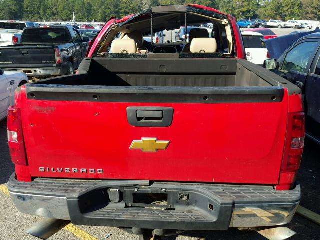 1GCEK19097Z577916 - 2007 CHEVROLET SILVERADO RED photo 9