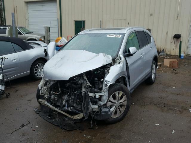 5J6RM4H77DL039333 - 2013 HONDA CR-V EXL SILVER photo 2