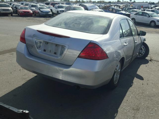 1HGCM56796A091647 - 2006 HONDA ACCORD EX SILVER photo 4