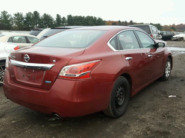 1N4AL3APXDN501274 - 2013 NISSAN ALTIMA 2.5 BURGUNDY photo 4