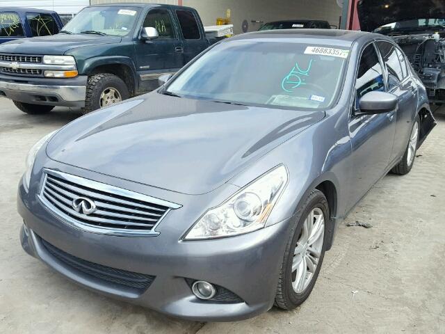 JN1CV6AP6AM403541 - 2010 INFINITI G37 SILVER photo 2